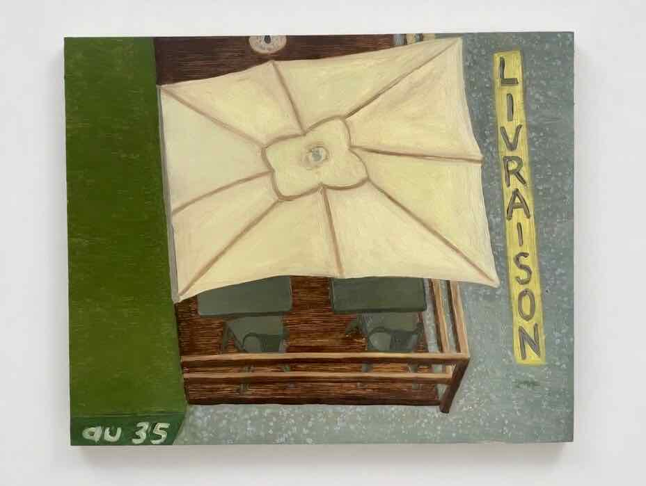 Le 35, Huile sur verre, Avril 2026